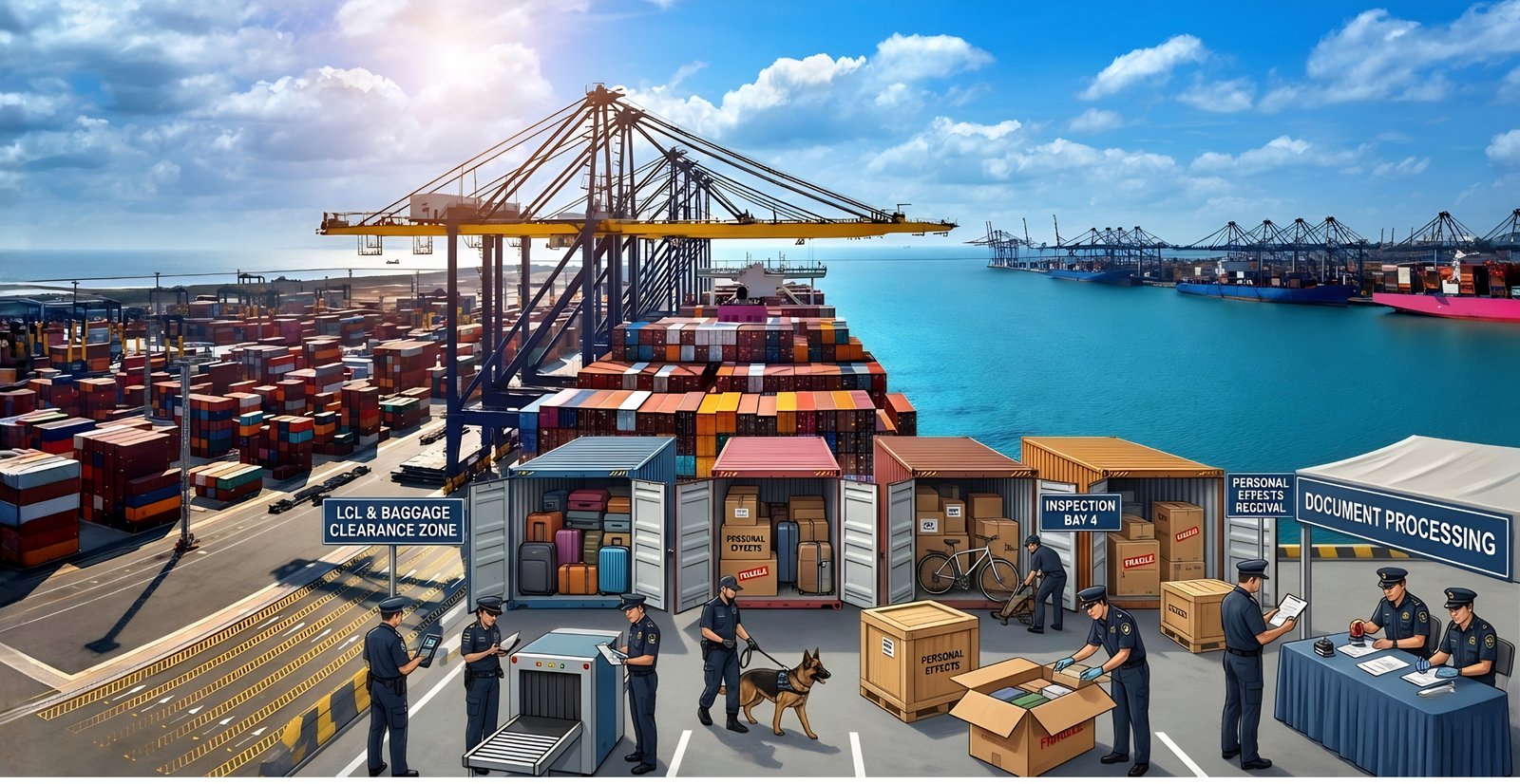 Customs Clearance of Baggage Shipment Old and Used Goods
